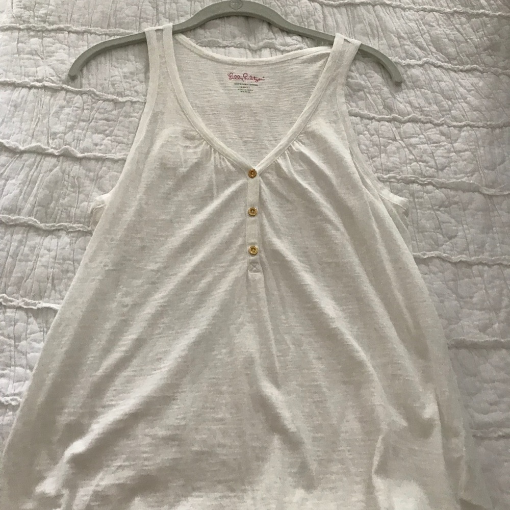 White Lilly Pulitzer Tank